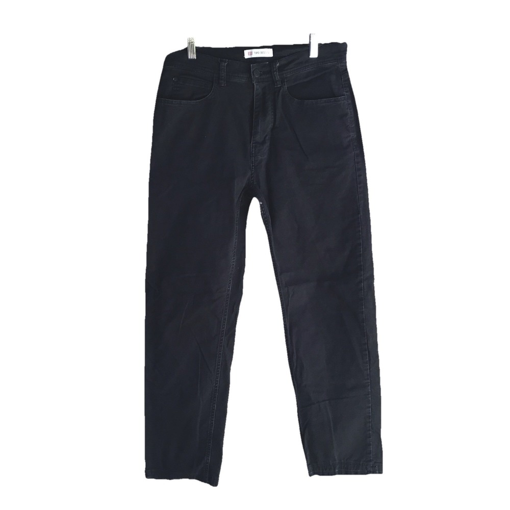 Topo Designs Black Stretch Denim Jeans Men's 30x32 (31x28.5) Slim Everyday Pants